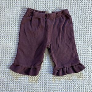 Purple Ruffle Baby Capris